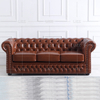 Set Mobilier Canapea Clasică Tufted Piele