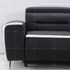 Set Mobila Canapea Recliner din piele neagra