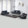 Home Mobilier Set Canapea Piele Neagra pentru Sufragerie