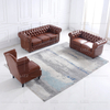 Set Mobilier Canapea Clasică Tufted Piele