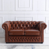 Set Mobilier Canapea Clasică Tufted Piele