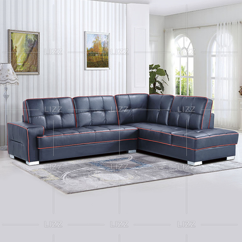 Canapea clasica din piele modulara pentru living