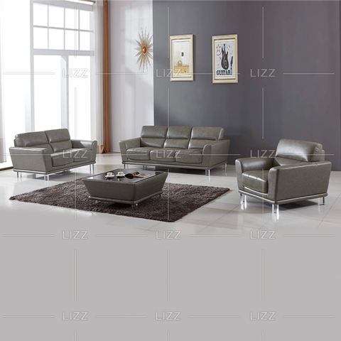 Home Theatre Mică Canapea Gri pentru Sufragerie