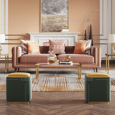 Canapea din stofă pentru mobilier de casă de lux de ultimă generație