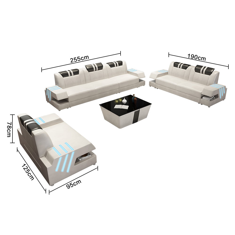 canapea LED.