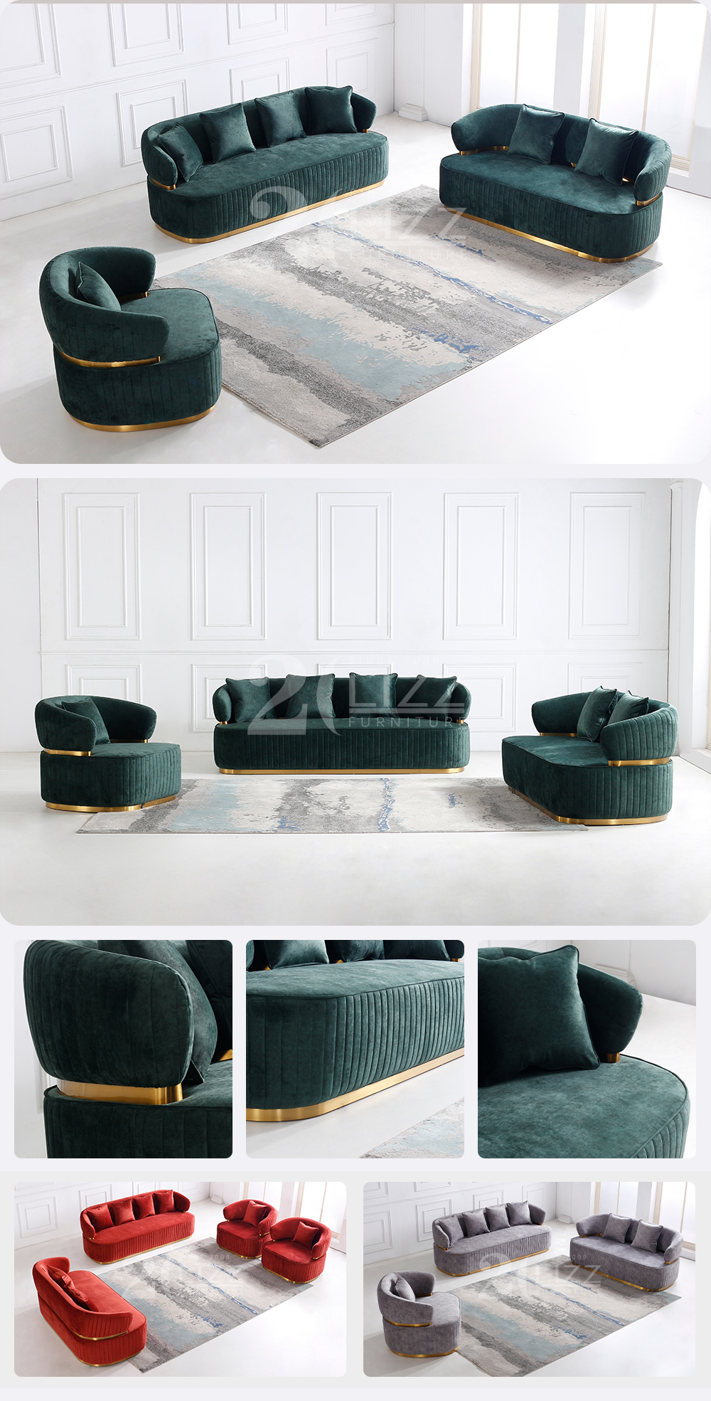 Sofa pentru țesături